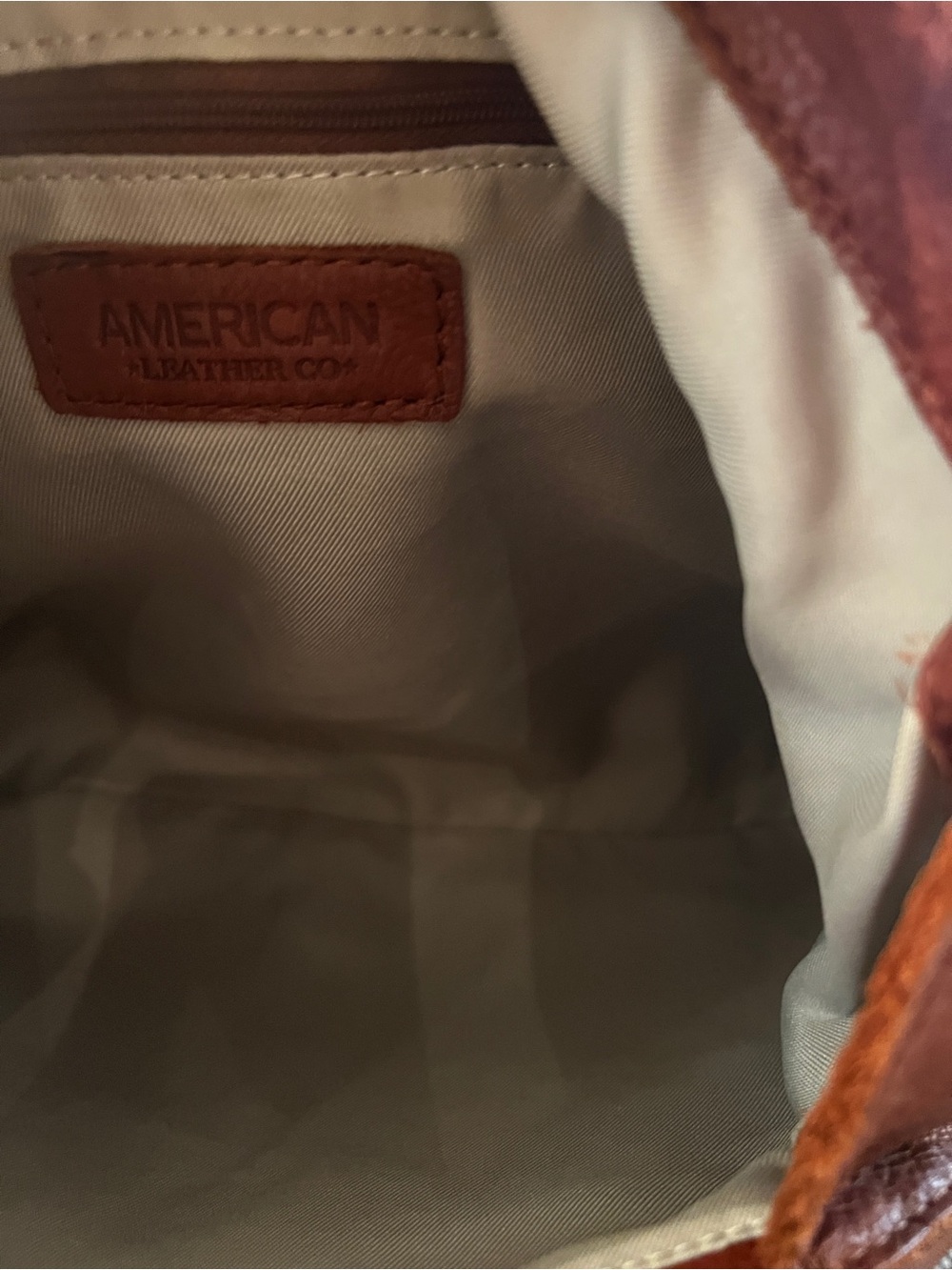 Leather American Leather Co Brown Genuine Leather Hobo Shoulder Bag Tote Brown - Picture 8 of 10
